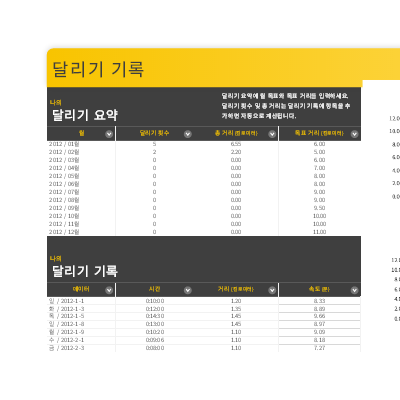 조깅 기록 조깅 기록